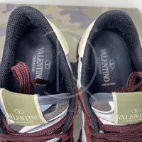 Valentino Garavani Rockrunner 'Grey & Red' Camo Sneakers Herre (42) 🦶🏼