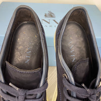 Lanvin Sneakers, 'Navy Suede' Lak Toe Herre Sneakers (41) 🤤