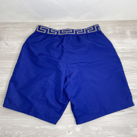 Versace Badeshorts, Boxer Lungo Mare Uomo 'Greca Border' Herre Badeshorts (Small)