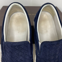 Bottega Veneta Dodger 'Dark Navy' Herre Slip Ons (41) 🧢