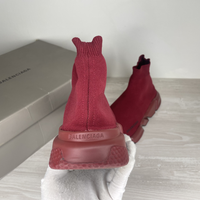 Balenciaga Sneakers, 'Red Flame / Burgundy' Speed Trainers Herre Sneakers (42) 😇