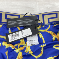 Versace Badeshorts, Boxer Lungo Mare Uomo 'Greca Border' Herre Badeshorts (Small)