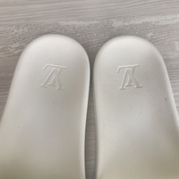 Louis Vuitton Slides, 'Waterfront Mule' White Monogram Men's (42)