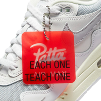 Nike x Patta Sneakers, Air Max 1 'Waves White' Silver