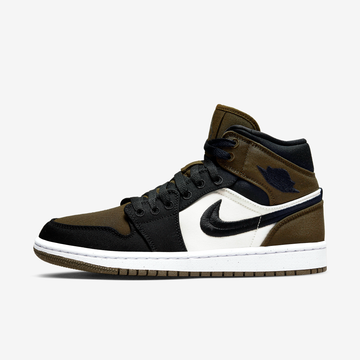 Nike Sneakers, Jordan 1 Mid ‘Olive Toe’ (W)