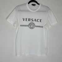 Versace 'Medusa Head' Hvid Herre T-Shirt (S) 🫡
