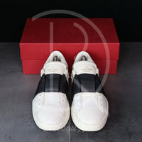 Valentino Sneakers, 'Black Stripe' Open Slip-ons (40) 🤴🏽