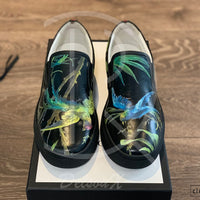 Gucci 'Shanghai St. Tropical Jungle Bird Print' Slip Ons (42) 🤯