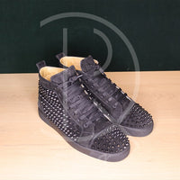 Christian Louboutin 'Black Suede' Louis Orlato Flat (43.5) 🥵