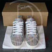 Christian Louboutin 'Multi Silver' Junior Spikes (41) 🪙