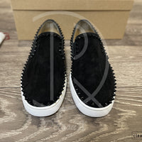 Christian Louboutin ’Black Suede' Pik Boat (40) 🩸