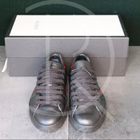 Gucci Ace ’Black Leather’ (41.5) 🐈⬛