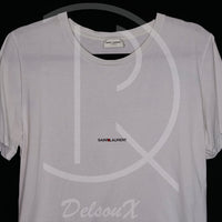Saint Laurent T-shirt ‘Small Logo’ White (L) 🏳