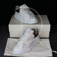 (RESERVERET) Alexander McQueens 'White Leather w. Blue Suede' Oversized (40.5) 🦋