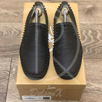 Christian Louboutin 'Black Leather' Pik Boats (40) 👟