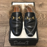 Gucci "Princetown" Fur Loafers (G7 / EU 41) 👟