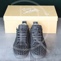 Christian Louboutin ’Black Suede’ Junior Spikes (40) 🕷