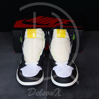 Nike Air Jordan 1 Retro High White Black 'Volt' University Gold (43) ⚡️