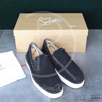 Chrsitian Louboutin 'Black Suede' Pik Boat (43) 🤯