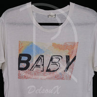 Saint Laurent T-shirt ‘Baby’ White (M) 👶🏼