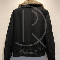 Ojardorf Fur Bomber Jacket (M) 🍂