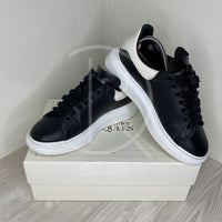 Alexander McQueen Herre 'Black Leather' Oversized (43) ♠️
