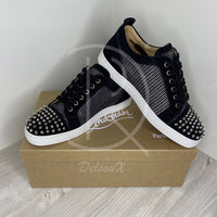 Christian Louboutin 'Black/Silver' Junior Spikes Orlato Flat (41.5) ♥️