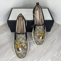 Gucci GG Supreme 'Tiger' Slips Ons Herre (42.5) 🛥