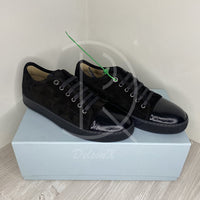 Lanvin 'All Black Suede' Croc Mat Toe (42) 🐊