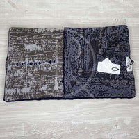 Lanvin Unisex 'Brown Maroon Design' Uld Halstørklæde (One Size) 🙌🏽