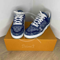Louis Vuitton Trainer Sneaker 'Denim Monogram' (42.5) 👑