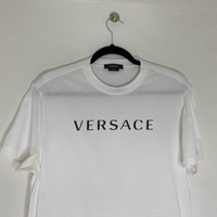 Versace Hvid 'Greca' Herre T-shirt (XS) 🎉