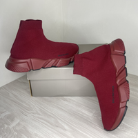 Balenciaga Sneakers, 'Red Flame / Burgundy' Speed Trainers Herre Sneakers (42) 😇