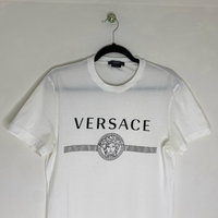 Versace 'Medusa Head' Hvid Herre T-Shirt (S) 🫡