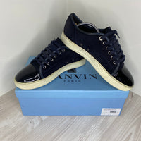 Lanvin Sneakers, 'Navy Suede' Lak Toe Herre Sneakers (41) 🤤