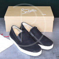 Christian Louboutin 'Black Suede' Pik Boat (43) 😁