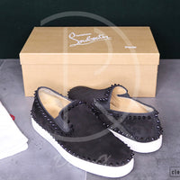 Christian Louboutin 'Black Suede' Pik Boat (43) 🤪