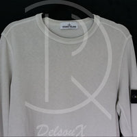 Stone Island Sweatshirt, Crewneck ‘Cream White’ (M) 😎