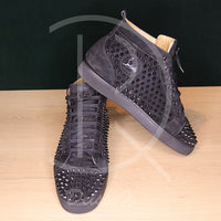 Christian Louboutin 'Black Suede' Louis Orlato Flat (43.5) 🥵