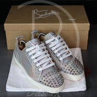 Christian Louboutin 'Multi Silver' Junior Spikes (41) 🪙