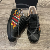 Gucci Ace 'Flames' Black Leather (42.5) 🔥