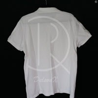 Moncler 'White Manica Corta' Maglia Polo (L) 😎