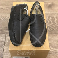 Christian Louboutin 'Black Leather' Pik Boats (40) 👟