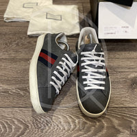 Gucci Ace 'Grey Signature' Leather (43.5) 🌚