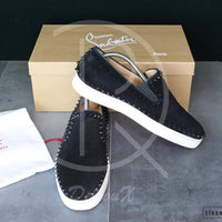 Chrsitian Louboutin 'Black Suede' Pik Boat (43) 🤯