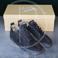 Christian Louboutin ’Black Suede’ Junior Spikes (40) 🕷