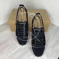 Christian Louboutin 'Black Mat' Junior Spikes Herre (44) 🧢