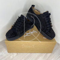 Christian Louboutin 'Black Suede' Junior Spikes (42) 🖲