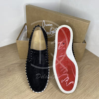Christian Louboutin 'Black Suede' Pik Boat (42.5) 🖤