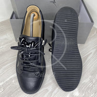 Giuseppe Zanotti Frankie 'All Black' Low Croc Zipped (41.5)